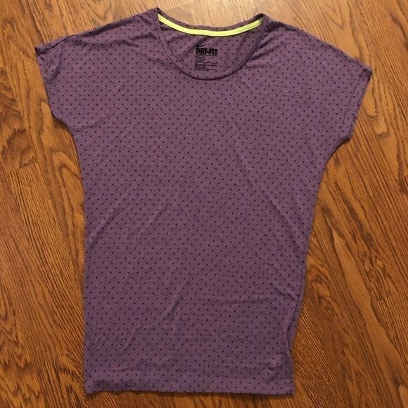 Nike | Dri-Fit Purple Polka Dot Boyfriend Club Tee - Picture 1 of 6